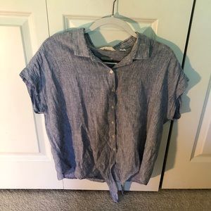 Weatherproof Vintage shirt sleeve tie up shirt